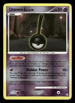Pokemon Unown (!) Rare Legends Awakened 42/146 LP Reverse Holo - Image 1