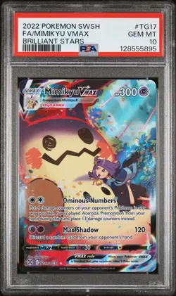 Pokemon Card Mimikyu Vmax TG17/TG30 PSA 10 SWSH Brilliant Stars - Image 1