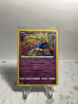 Zacian 82/185 Amazing Rare Vivid Voltage Pokemon TCG Card Near Mint Condition - Image 2