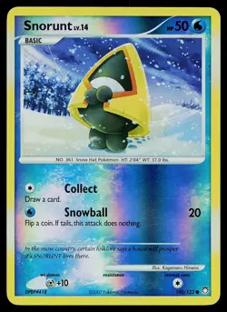 Pokemon Card - Snorunt Mysterious Treasures 100/123 Reverse Holo - Image 1