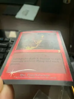 FOIL Earthquake - 7th Edition - EX-NM Very Light Play - DUTY FREE - Magic MTG - Image 3