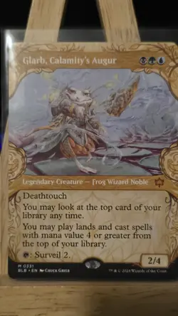 Glarb, Calamity's Augur (Showcase) Bloomburrow Regular NM - Image 1