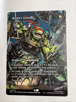 MTG Ronin's Arsenal (Borderless ) #15 Ninja Turtles Mythic - Image 1