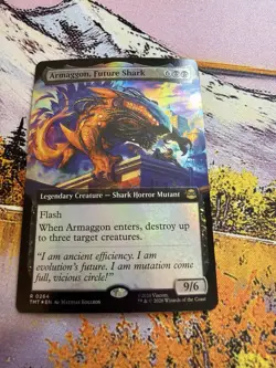 Armaggon, Future Shark - Foil - Extended Art Teenage Mutant Ninja Turtles MTG - Image 2