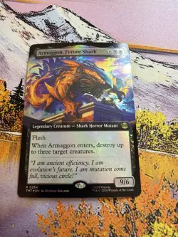 Armaggon, Future Shark - Foil - Extended Art Teenage Mutant Ninja Turtles MTG - Image 3