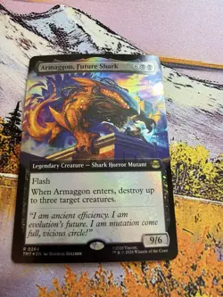 Armaggon, Future Shark - Foil - Extended Art Teenage Mutant Ninja Turtles MTG - Image 4