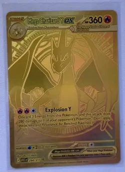 Mega Charizard Y Ex #294 Pokemon Ascended Heroes Near Mint (NM) Pack Fresh - Image 2