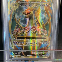 2016 Pokemon XY Evolutions #101 Full Art Mega CHARIZARD EX PSA 9 - Image 1