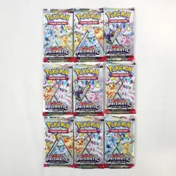 Pokemon TCG Scarlet/Violet Prismatic Evolutions Elite Trainer Box (Damaged Box) - Image 3