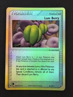 Pokemon Lum Berry 84/109 EX Ruby & Sapphire Uncommon Trainer Reverse Holo - Image 1
