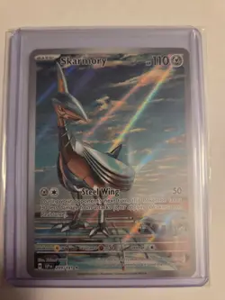 Pokemon TCG Surging Sparks Skarmory #209/191 Illustration Rare Holo Full Art - Image 1