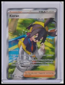 Pokemon TCG Kieran 206/167 Full Art Ultra Rare Twilight Masquerade NM/M - Image 1