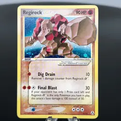 Regirock Gold Star 91/92 EX Legend Maker Holofoil Rare Pokemon TCG 2006 LP-NM - Image 1