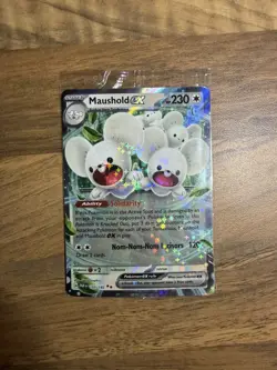 Pokemon TCG Maushold EX 155/182 Paradox Rift Holo Double Rare Card - SEALED! - Image 1