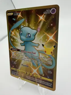 Pokemon Mew Celebrations 2021 Gold Secret Rare Full Art NM#025/025 English - Image 3
