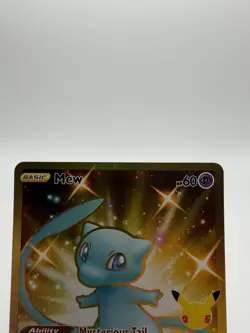 Pokemon Mew Celebrations 2021 Gold Secret Rare Full Art NM#025/025 English - Image 4