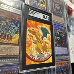Charizard 1999 Topps Pokemon TV #6 Black Logo Foil SGC 8.5 - Image 4