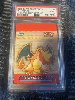 2000 TOPPS POKEMON TV CHARIZARD - Image 1