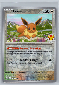 Eevee 074/131 - Reverse Holo Pokemon Day 2025 Promo Prismatic Evolutions - NM 07 - Image 1
