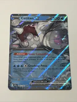 Pokemon TCG Cetitan ex 65/182 Holo Double Rare - Destined Rivals - Near Mint - Image 1