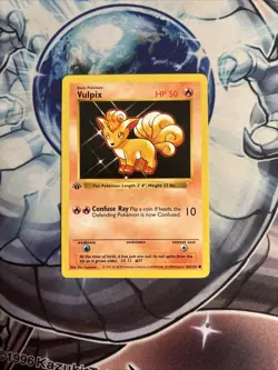 Pokemon Base Set Vulpix 68/102 1st Edition Shadowless VLP (MV) - Image 1