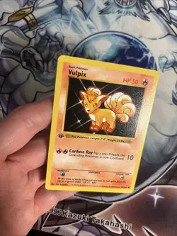 Pokemon Base Set Vulpix 68/102 1st Edition Shadowless VLP (MV) - Image 4