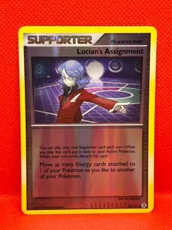 Pokemon Tcg Lucians Assignment 92/111 Reverse Holo Rising Rivals - Image 1