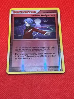 Pokemon Tcg Lucians Assignment 92/111 Reverse Holo Rising Rivals - Image 2
