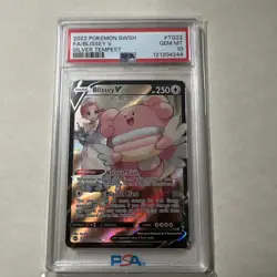 POKEMON 2022 Silver Tempest Full Art BLISSEY V #TG22 PSA 10 Gem Mint RARE - Image 1