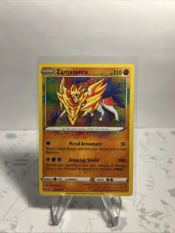Zamazenta 102/185 Pokemon SWSH04: Vivid Voltage Amazing Rare NM - Image 1