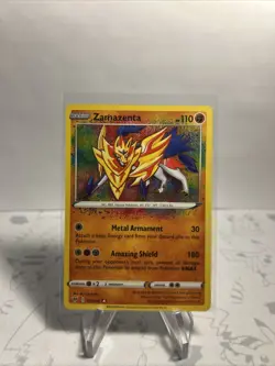 Zamazenta 102/185 Pokemon SWSH04: Vivid Voltage Amazing Rare NM - Image 2