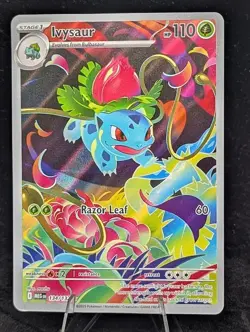 Pokemon TCG - Ivysaur 134/132 Mega Evolution Holo Rare Full Art NM - Image 1