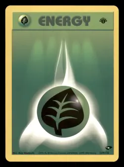 Lightly Played Grass Energy 129/132 1st Edition Gym Challenge - Image 1
