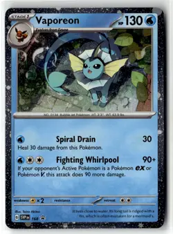 Vaporeon ⭐ 168 Holo Promo Scarlet & Violet 2023 Pokemon NM - Image 1