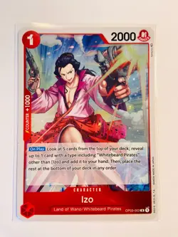 OP03-003-Izo-Rare-Foil-One Piece TCG-English - Image 1