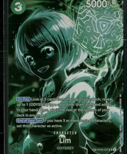 Lim (SP) Legacy of the Master Super Rare tcg #OP09-037 - Image 1