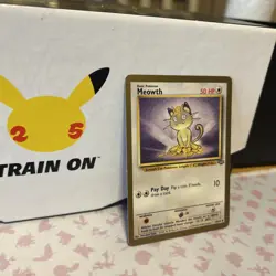 GOLD Border Meowth 56/64 Jungle Unlimited Pokemon TCG Card Vintage WOTC - Image 2