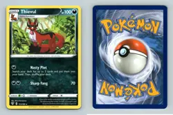 Thievul #113/189 SWSH Darkness Ablaze Rare Pokemon 2020 TCG Card - Image 1