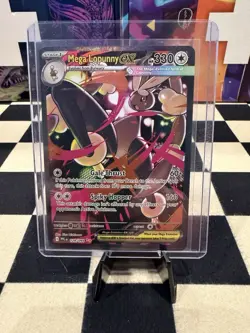 Mega Lopunny EX 128/094 Phantasmal Flames Holo Special Illustration Rare Card - Image 1