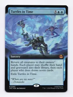 Turtles in Time (Extended Art Foil) 263 MTG Teenage Mutant Ninja Turtles (TMT) * - Image 1