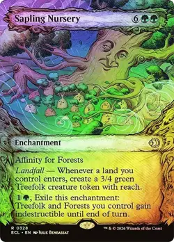 Sapling Nursery Foil Showcase Lorwyn Eclipsed NM MTG - Image 1