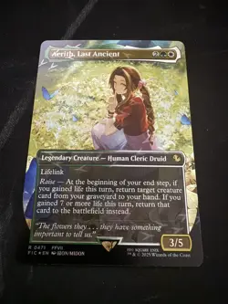 Aerith, Last Ancient (Borderless) (Chocobo Track Foil) Commander: Final Fantasy - Image 1