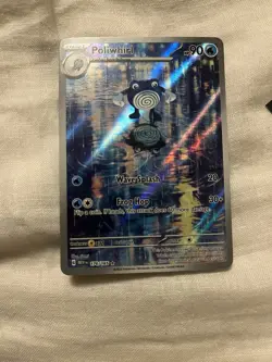 Pokemon TCG Poliwhirl 176/165 2023 Stage 1 Holo 90 HP Gemii Card Water Type - Image 1