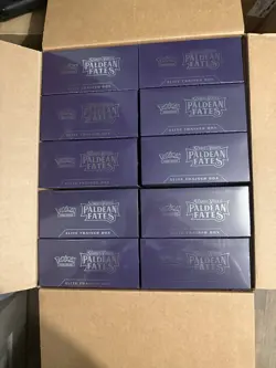 Pokemon Paldean Fates Elite Trainer Box (ETB) CASE of 10 - Image 1
