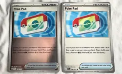 [2x Playset] Poke Pad 198/217 ME: Ascended Heroes Pokemon REVERSE HOLO + COMMON - Image 1