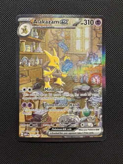Alakazam Ex 201/165 Sv: Scarlet & Violet 151 Special Illustration Rare Near Mint - Image 1