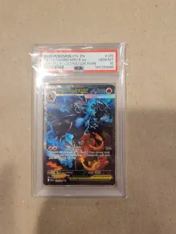 2025 POKEMON PFL EN-PHANTASMAL FLAMES #125 MEGA CHARIZARD X EX PSA 10 - Image 1