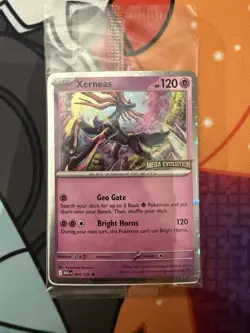 SEALED Pokemon Xerneas 064/132 Mega Evolution STAMPED Best Buy Promo - Image 1