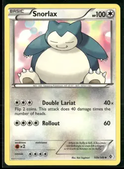 Pokemon - Snorlax 109/149 Normal Boundaries Crossed LP - Image 1