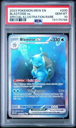 Pokemon TCG Blastoise ex Special Illustration Rare Scarlet & Violet 151 Holo PS… - Image 1